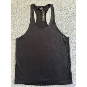 Men's Flex’s Fitness Muscle Tank Gym Active Wear Unisex Bodybuilding NWT Blk L